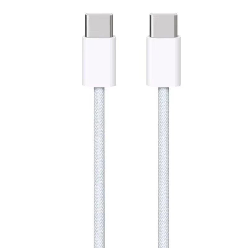 PD 60W USB C to Type C Cable Fast Charging Wire 25W For iPhone 15 Pro Plus MAX iPad Dual Type C Data Line With Retail Box 1M