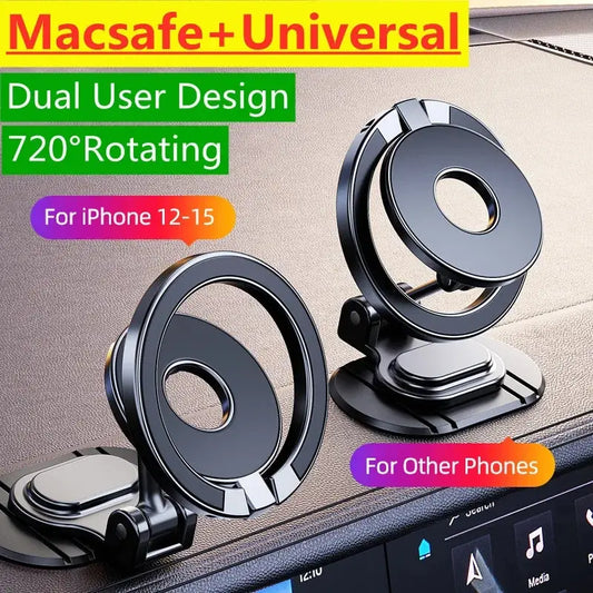 Magnetic Car Phone Holder Stand Magnet Car Mount GPS Mobile Support In Car Bracket for Macsafe iPhone 15 14 13 12 Samsung Xiaomi