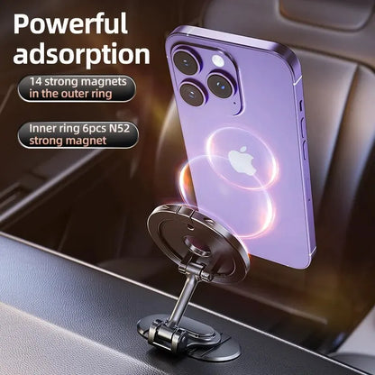 Magnetic Car Phone Holder Stand Magnet Car Mount GPS Mobile Support In Car Bracket for Macsafe iPhone 15 14 13 12 Samsung Xiaomi