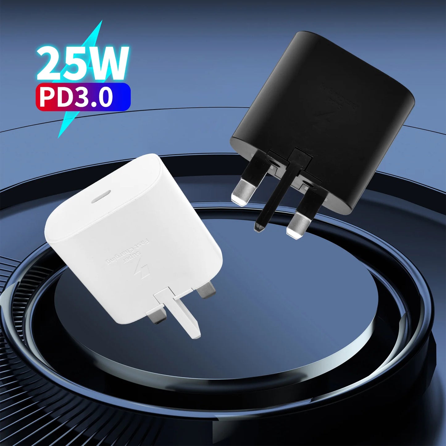 PD 25W Type C Super Fast Charger Adapter For Samsung Galaxy s10, 20, 21, 22, 23, Note