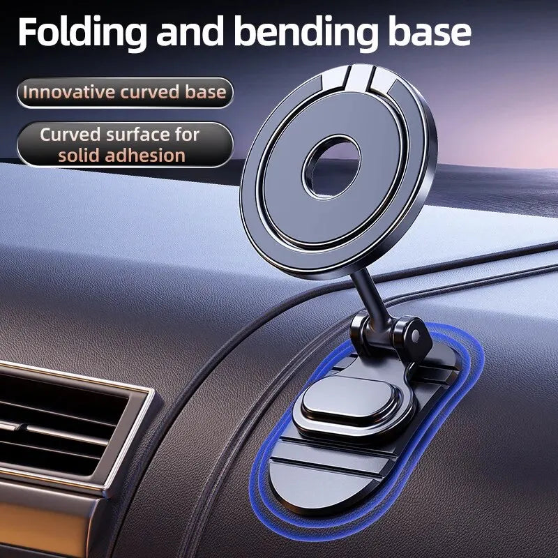 Magnetic Car Phone Holder Stand Magnet Car Mount GPS Mobile Support In Car Bracket for Macsafe iPhone 15 14 13 12 Samsung Xiaomi